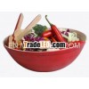 Vietnam Coiled Bamboo Salad Bowl