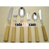 Stainless steel small fork with Wooden handle