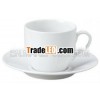 Tea coffee cup and saucer Japanese porcelain White / tea cups japan
