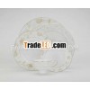 white flower bone china cup & plates