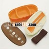 "Cafe" Oval bento Box Skater japan wholesale container storage