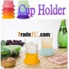 Silicone tableware color assorted cup holder idea goods