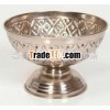 Fruit Bowl Made of Iron With Nickel Antique Finish