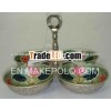 Bowls W/Stand Made of Aluminum & Iron With Nickel Finish