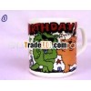 cartoon bone china coffee mug