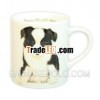 Japanese Ceramic Wankore Mug "Border Collie"