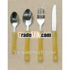 Stainless Steel Flatware Set w/ PS Handle