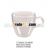 glass cup for tea and coffee with handle