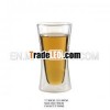 Double Wall Clear Glass Cup Without Handle