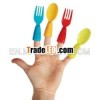 Plastic Finger Cutlery for Kids