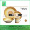 16 pcs yellow glaze porcelain dinner set best seller / stoneware dinnerware