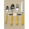 Stainless Steel Flatware Set w/ ABS Handles