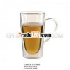 large size 400 ml beer glass cup with handle