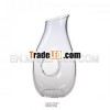 large capacity clear glass decanter with handle