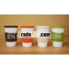 eco friendly mug silicone lid silicone sleeve