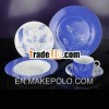restaurant coupe shaped dinner plate white