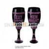 boot-shaped glass cup