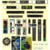 Adhesive scare room air thermometer strip