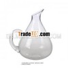 new design clear wine glass decanter with handle