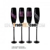 black glass cup