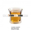 Double Wall Drinking Glass Cup Without Handle