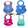 Multi-style silicone baby bibs with lovely animal patterns
