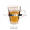 High Quality Double Wall Beer Glass Cup With Handle