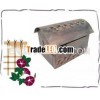 wall mounted antique metal mailbox