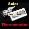 Potable Solar Powered Digital LCD Thermometer -50 ~ 150 centigrade Sensor Cable 1M