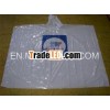 disposable rainponcho with 2 colors printing