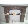 Shabby chic freestanding wood fireplace