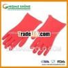 Durable kitchen five fingers silicone glove, oven mitt