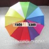 25''x12k auto open straight rainbow umbrella for promotion and advertisement