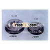 Mirror polished Aluminum Ashtray with leather on the outer surface