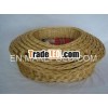 golden yellow fancy pet willow basket