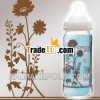 Japan Wide-Neck Glass Feeding Bottle with Silicone Teat 240ml Wholesale