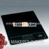 Portion Pro Durable Digital Kitchen Scale w/Tempered Glass Top - Black