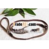 New style brown dog leather chain leashes