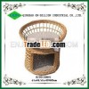 Lovely wicker pet sleeping basket with mats