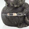 Calico cat urn
