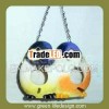 Resin bird shaped hanging cage