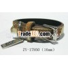 name band horse hair genuine leather cat belt