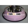 Antiskid dog bowl- pink colored