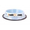 DOG BOWL COLORED WITH PRINTING