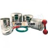 Stainless steel Pet embossed Canister 4 pcs set