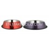 DOG BOWL COLORED WITH SIDE EMBOSSED