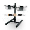 Adjustable double diner- Pet feeder-double bowl diner