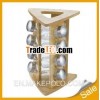Spice sets with bamboo rack