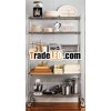 Metallic Chrome Plated Household Wire Rack With 4 Wheels