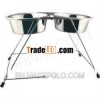 Tall double diner with bowls-pet double diner-wire double diner for pets